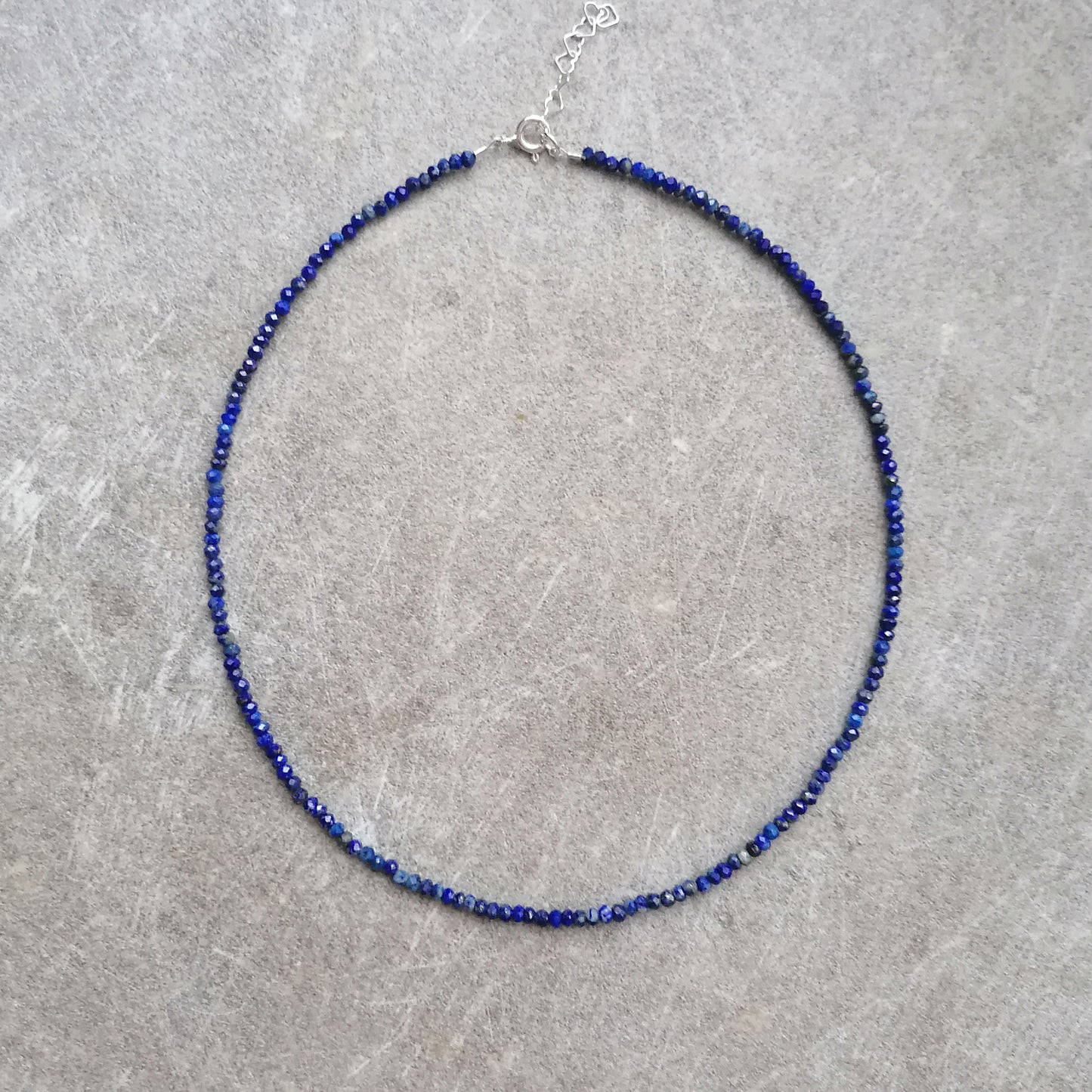 Inner Truth - Lapis Lazuli - choker cu cristale naturale si argint